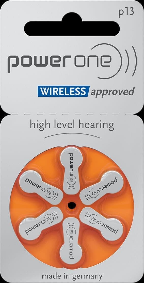 Power One Type P13 Hearing Aid Batteries - 6 Packs