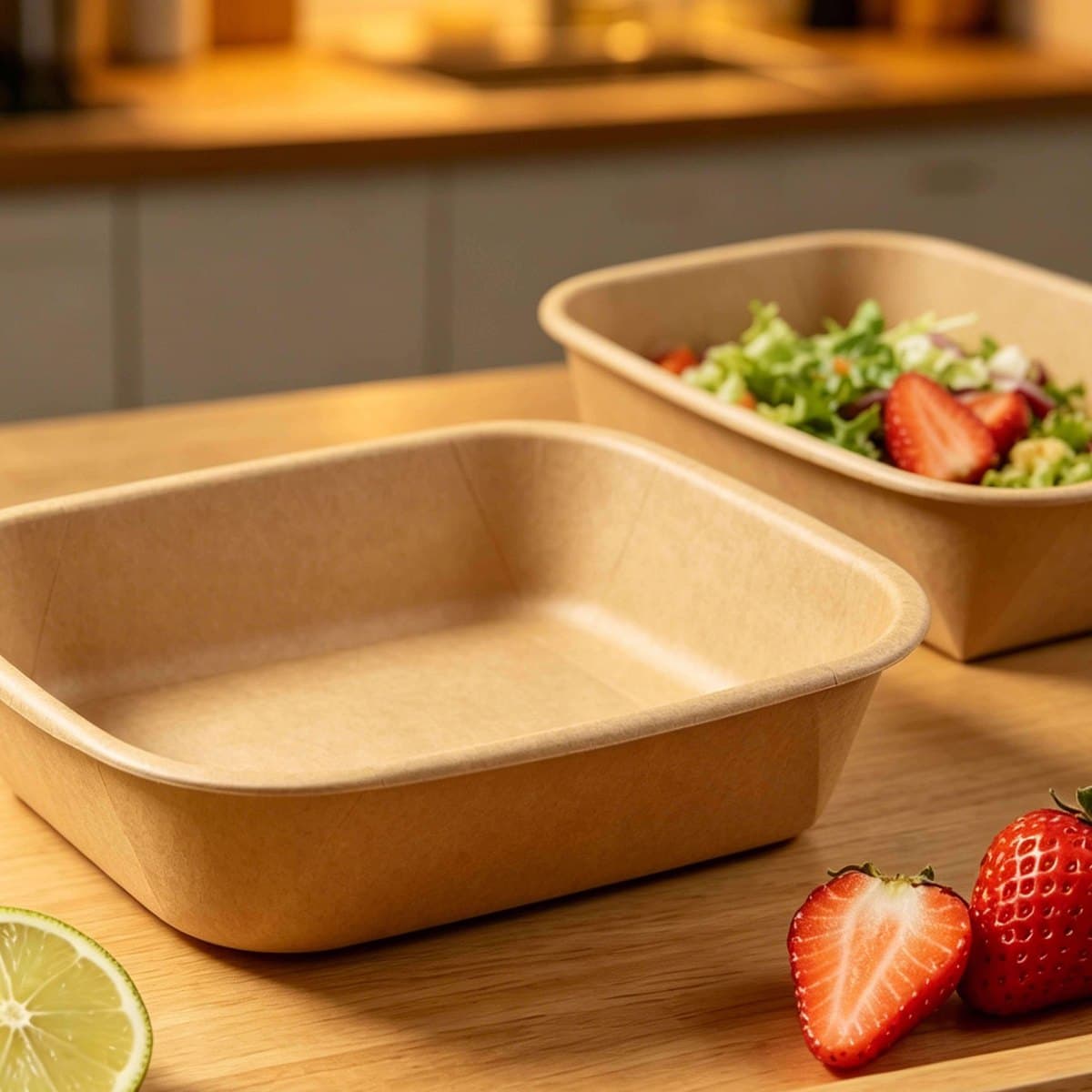 10.24 x 10.24 x 1.59 Kraft Paper Tray