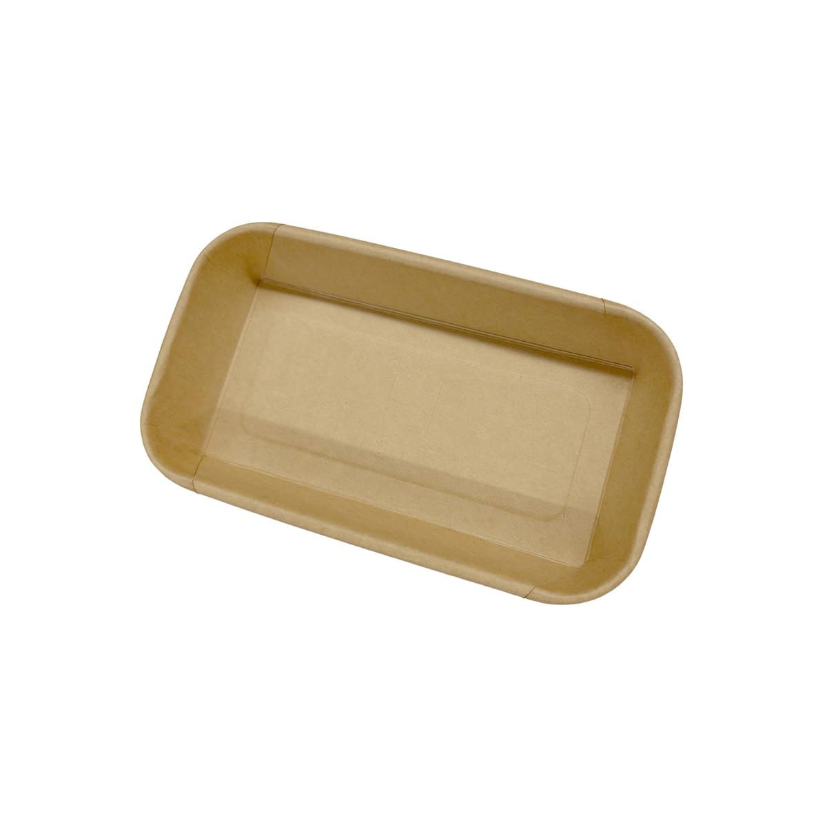 6.40 x 3.54 x 0.96 Kraft Paper Tray thumbnail 2