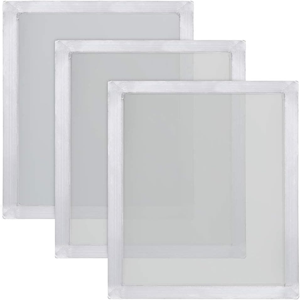 12 aluminum screen printing frames (20" x 24") with 160 mesh (64T)